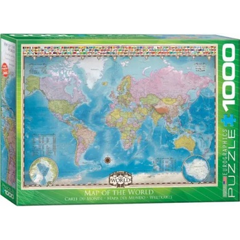 EUROGRAPHICS - Puzzle World map III - 1 000 piese