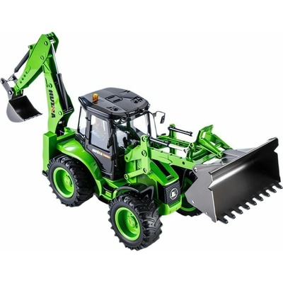 HUINA 22752 RC rýpadlo-nakladač svetlá a zvuk, zelený 1:14