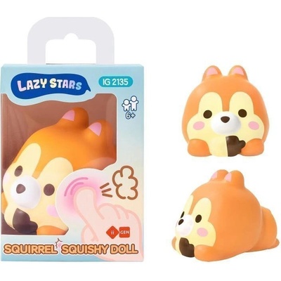 Squishy antistresová postavička Veverka