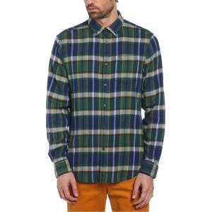 Original Penguin Риза с дълъг ръкав Original Penguin Men's Long Sleeve Patterned Shirt - Medieval Blue