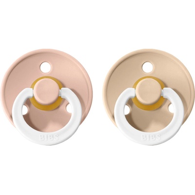 Bibs nočné cumlíky kaučuk 2ks Vanilla Blush 49293