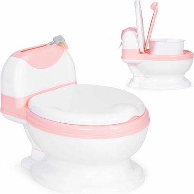 Ecotoys Toaletný nočník s vyberateľnou vložkou, uzavreté WC sedadlo pre deti a kefka