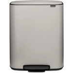 Brabantia Кош за боклук Brabantia Bo Pedal 1010448, 60 л, Леко затваряне, Противоплъзгаща основа, Светлосив (1010448)
