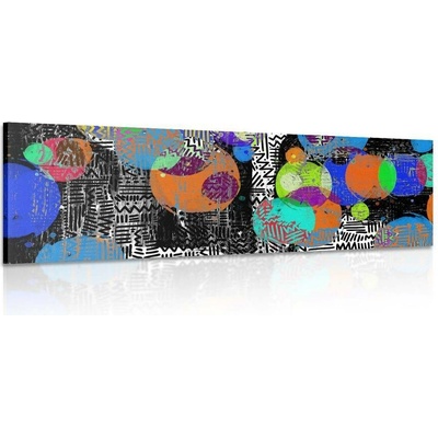 Obraz abstraktní kompozice - 120x40