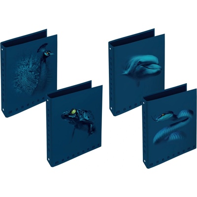 PIGNA Monocromo Blue рингов класьор с 4 ринга, (11002132)