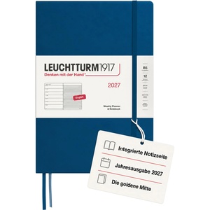 Leuchtturm1917 weekly calendar 2027 Composition (B5) with notebook - 178 x 254 mm - January-December 2027 - 400211 (400211)