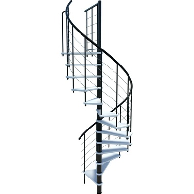 Minka STAIRS Kombinované točité schodiště Venezia Smart bílá/černá pr. 120 cm