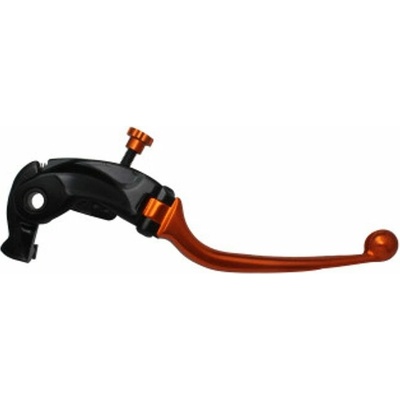ACCOSSATO Adjustable folding lever ACCOSSATO LV020 in aluminium for Nissin radial brake master cylinder oranžová