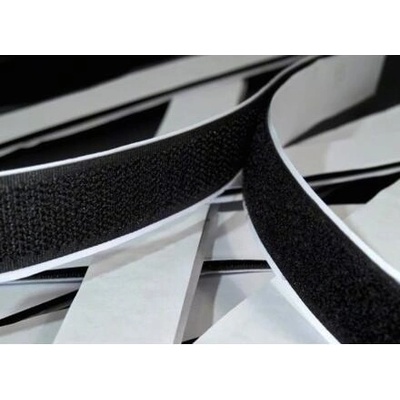 Suchý zip stříhaný samolepící 20 cm (1 pár) barva černá – Zboží Dáma