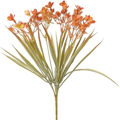 ZELEŇ KVIETKY ORANŽOVÉ 37CM