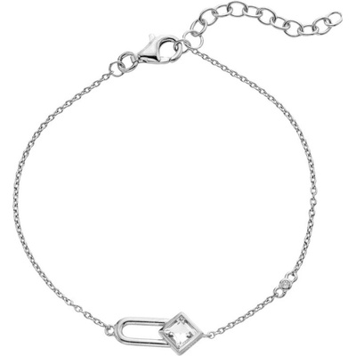 Hot Diamonds Slušivý stříbrný náramek Solitaire DL721