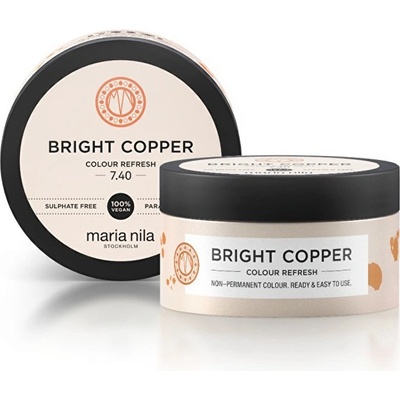 Maria Nila Jemná vyživující maska bez permanentních barevných pigmentů 7.40 Bright Copper (Colour Refresh Mask) 750 ml