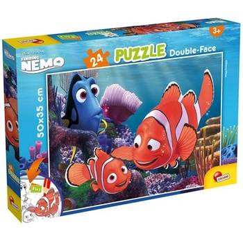Lisciani Двулицев пъзел за оцветяване Lisciani - Nemo, 24 части (LI86481)