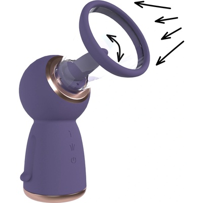 Shots Pumped Exquisite Rechargeable Vulva & Breast Pump Purple