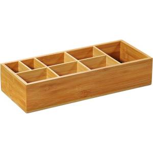 Kesper Органайзер за кухня Kesper 70855, 36x7.5x15см, 8 отделения, Бамбук, Кафяв (70855)