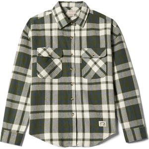 Brixton Дамска риза с копчета Brixton Women's Bowery Vintage L/S Overshirt Shirt - Green / Blue (133-1317-0114)