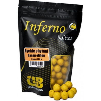 Carp Inferno Boilies Banán Oliheň 250 g 16 mm Rychlé chytání