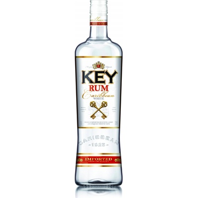 Key rum White 37,5% 1 l (holá láhev)
