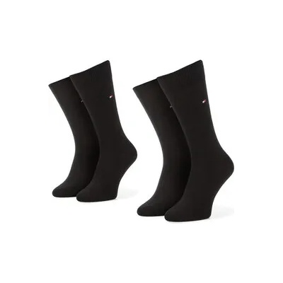 Tommy Hilfiger Комплект 2 чифта дълги чорапи мъжки 371111 Черен (371111)