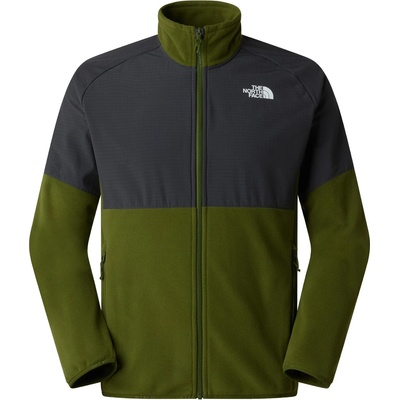 The North Face Мъжко поларено яке The North Face Glacier Heavyweight Full Zip Fleece jacket - Woodland Green / Asphalt (005-5401-0812)