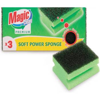 MAGIC CLEAN premium с грип мека мощ, 3броя