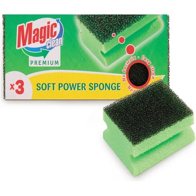 MAGIC CLEAN premium с грип мека мощ, 3броя