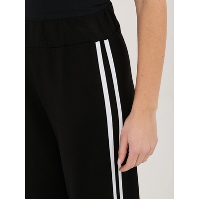 Černé dámské tepláky s lampy černá bílá One size RELEVANCE 5906694109638