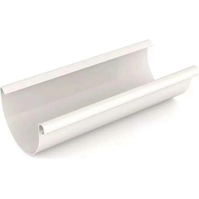 Okapový žlab r.š.400mm pozinkovaný Lakovaný RAL 9010 bílá dl.3m