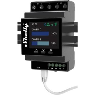 Shelly Смарт контролер за щори Shelly - Pro Dual Cover PM, Wi-Fi, сив (3800235268124)