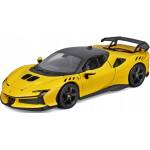 Bburago Метална количка Bburago - Ferrari SF90 XX Stradale, 1: 24, жълта (18-26032Y)