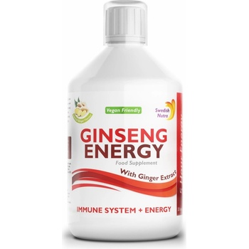 Swedish Nutra Ginseng Energy ženšen so zázvorom tekutý extrakt 500 ml