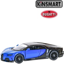 Kinsmart Auto Bugatti Chiron Supersport modro černá barva 1:38