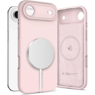 Tech-Protect Magsafe Калъф за iPhone Air, Tech-Protect Silicone Case, Розов (5906302330225)