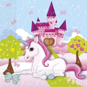 Procos servítky Jednorožec 33x33cm 20ks