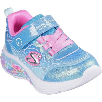 Skechers Маратонки Skechers Kids' Leather Light Up Trainers - Blue/Multi
