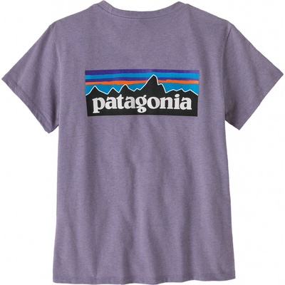 Patagonia P 6 Logo Responsibili Tee concrete purple