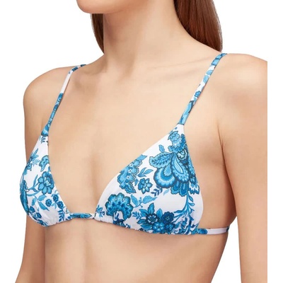 SUNDEK Caladesi flower print triangle bikini top - Blue (Bilberry)