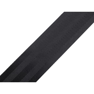Hladký oboustranný popruh s leskem šíře 50 mm černá 1 m