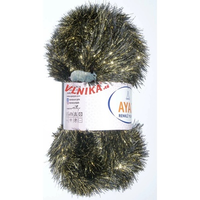Ayaz Příze Renkli Yumos Varianta: 1217-103 černozlatá