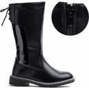 Wojtyłko dievčenské kozačky zateplené kožušinou Zips