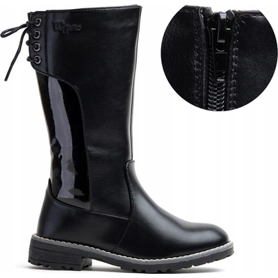 Wojtyłko dievčenské kozačky zateplené kožušinou Zips