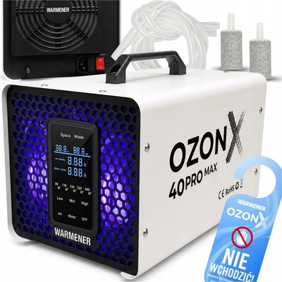 Generátor ozonu Warmener 180 W 200 m3/h 40000 mg/h