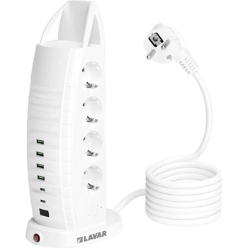 Image 1 of РАЗКЛОНИТЕЛ 8 ГНЕЗДА dubai С usb&type-c 2м КАБЕЛ (5332)