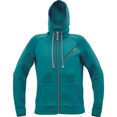 ČERVA Mikina NEURUM s kapucí, na zip 0306013055001 Petrolejová