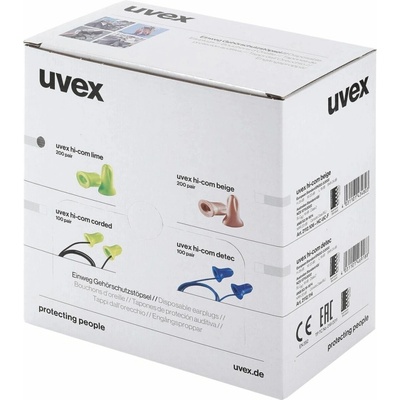 Uvex hi com zátky béžové 200 párů