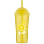 LUXPLASTIC IRIS L-00885 Чаша за свеж лимон със сламка 700ml (L-00885)