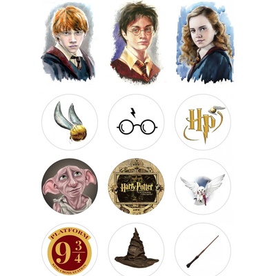 Jedlý tisk HARRY POTTER ● materiál: FONDÁNOVÝ DECORLIST ✴️ – Zboží Mobilmania