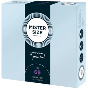 MISTER SIZE - презерватив тънък - 69мм - 36 броя - lovesexshop