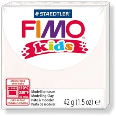 FIMO "Детски" пластилин 42 г, горим, бял (8030-0) (8030-0)
