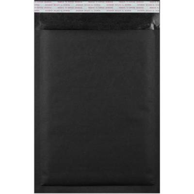 Barevné kraftové bublinkové obálky - 350 x 250 mm - Černá